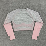Crop Top Leggings Gym Sets