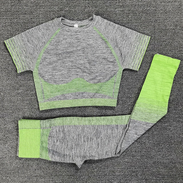 Crop Top Leggings Gym Sets