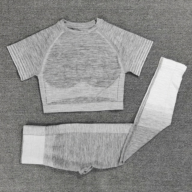 Crop Top Leggings Gym Sets