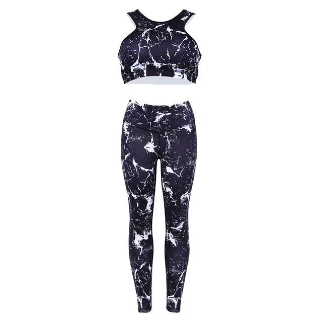 Sport Suit Print Fitness Suit