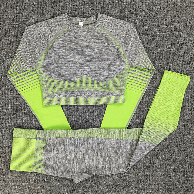Crop Top Leggings Gym Sets