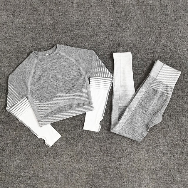 Crop Top Leggings Gym Sets