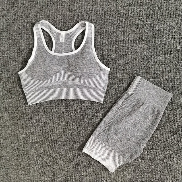 Crop Top Leggings Gym Sets