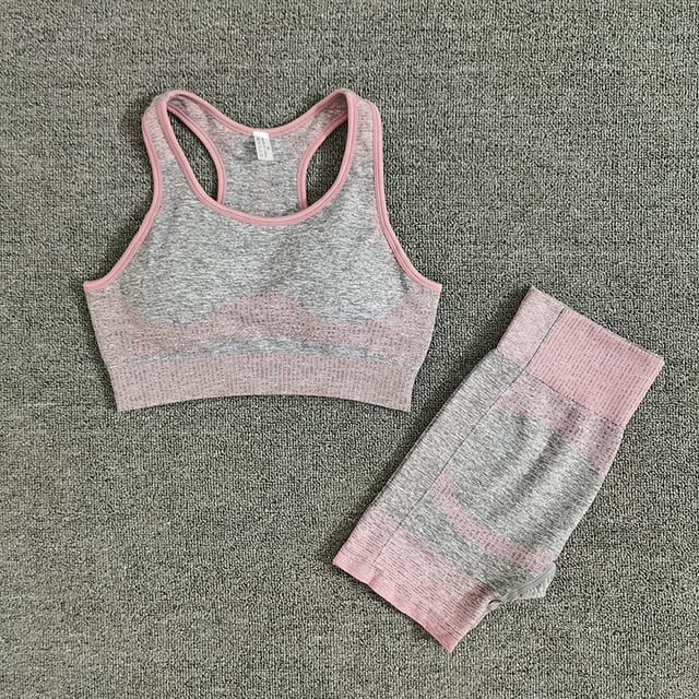 Crop Top Leggings Gym Sets