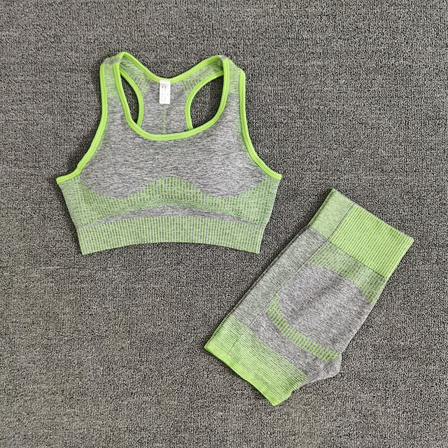 Crop Top Leggings Gym Sets
